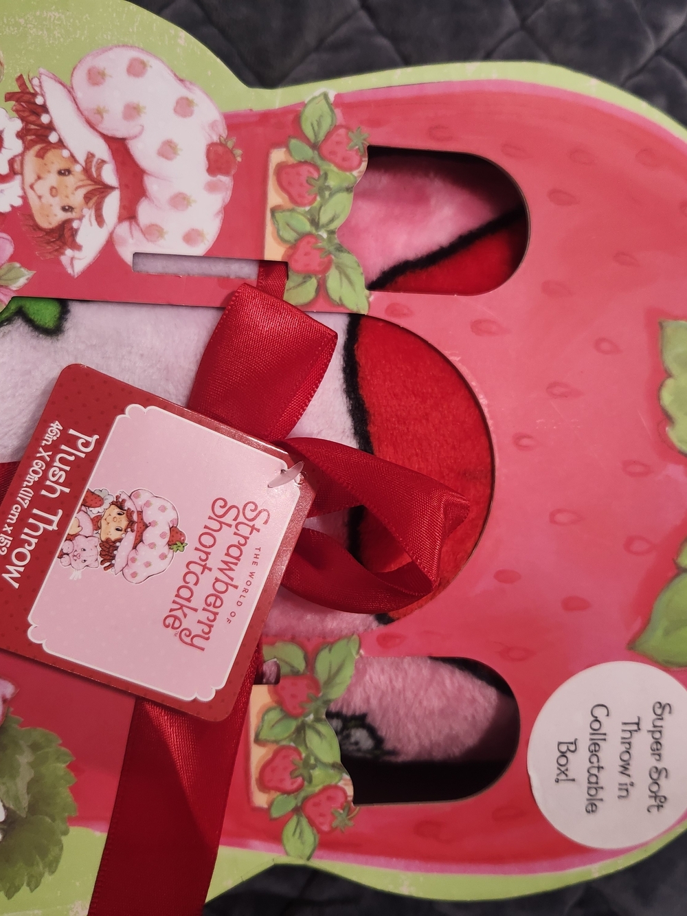 Strawberry Shortcake Plush Throw Blanket